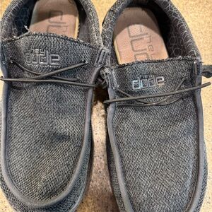 Hey Dudes Charcoal Knit Shoes- MENS 9
